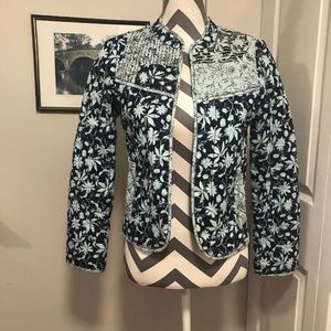Anthropologie Leifsdottir  Starflower Quilt Jacket